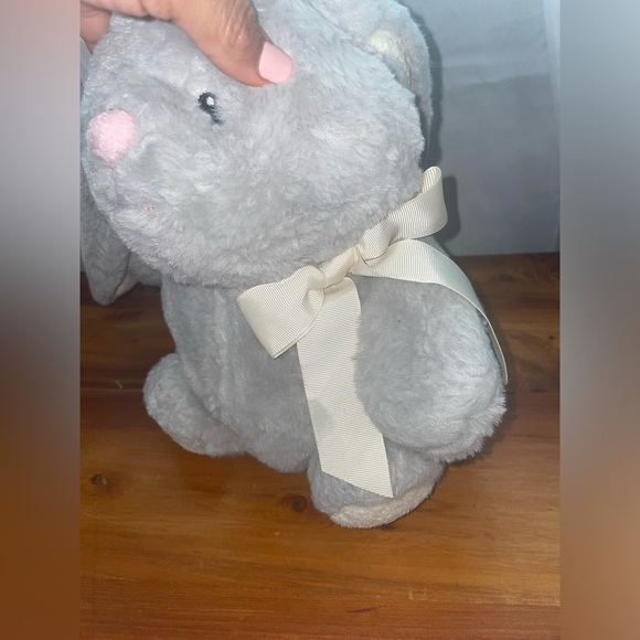 Animal Adventure Hoppy Hoop Bunny Stuffed Animal plush gray toy Easter spring - Picture 7 of 10